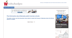 Desktop Screenshot of nebraska.webschoolpro.com