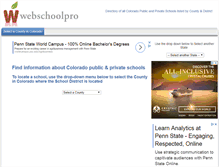 Tablet Screenshot of colorado.webschoolpro.com
