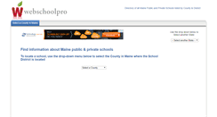 Desktop Screenshot of maine.webschoolpro.com