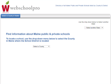Tablet Screenshot of maine.webschoolpro.com