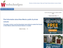 Tablet Screenshot of newmexico.webschoolpro.com