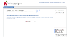 Desktop Screenshot of louisiana.webschoolpro.com