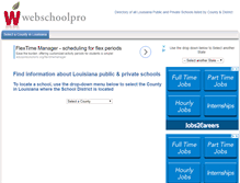 Tablet Screenshot of louisiana.webschoolpro.com