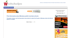 Desktop Screenshot of montana.webschoolpro.com