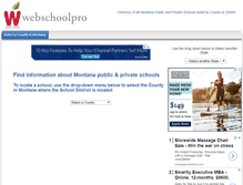 Tablet Screenshot of montana.webschoolpro.com