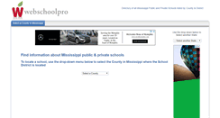 Desktop Screenshot of mississippi.webschoolpro.com
