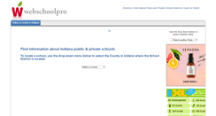 Desktop Screenshot of indiana.webschoolpro.com