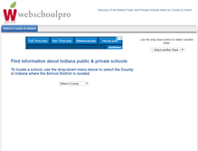 Tablet Screenshot of indiana.webschoolpro.com